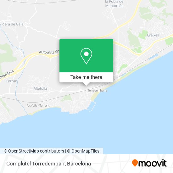 Complutel Torredembarr map