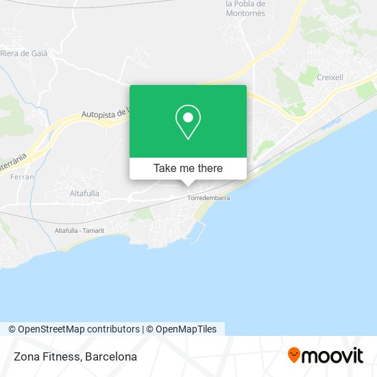 Zona Fitness map