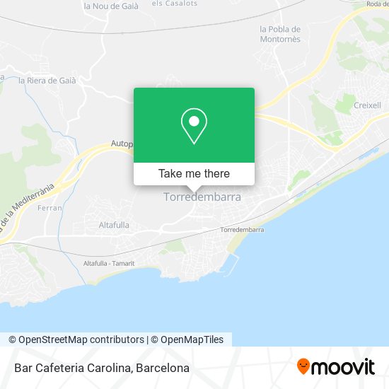 Bar Cafeteria Carolina map