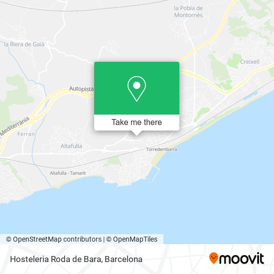 Hosteleria Roda de Bara map