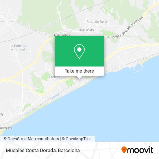 Muebles Costa Dorada map