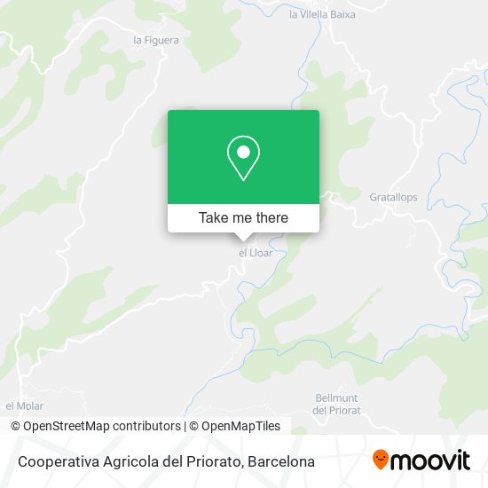 Cooperativa Agricola del Priorato map