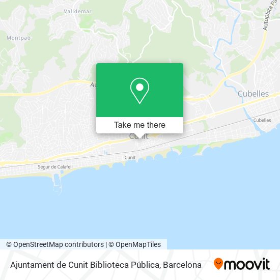 Ajuntament de Cunit Biblioteca Pública map