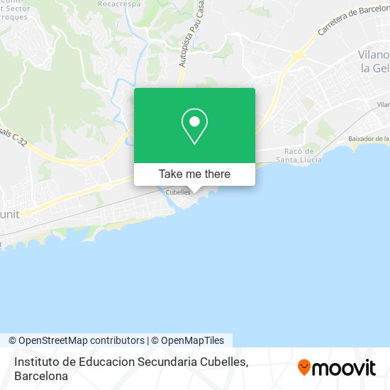 Instituto de Educacion Secundaria Cubelles map