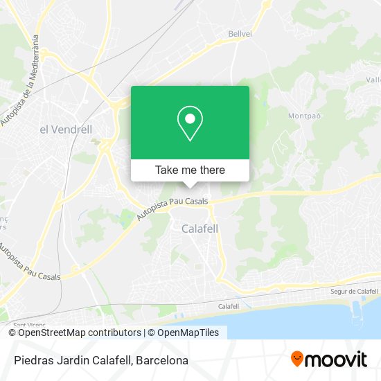 Piedras Jardin Calafell map