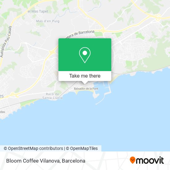 mapa Bloom Coffee Vilanova