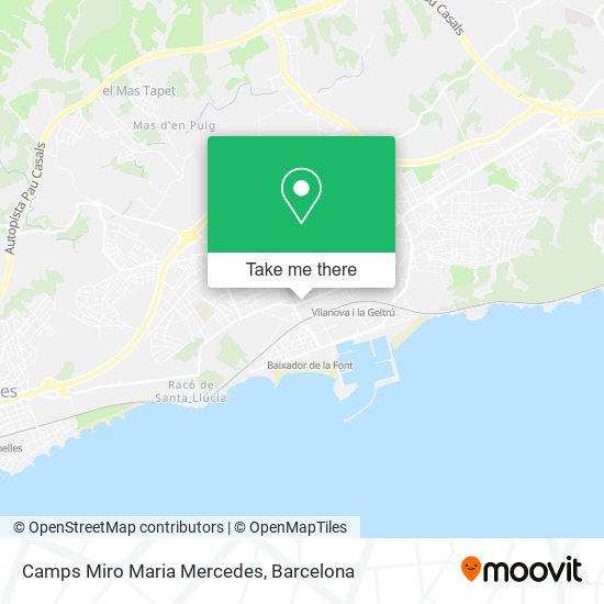 Camps Miro Maria Mercedes map