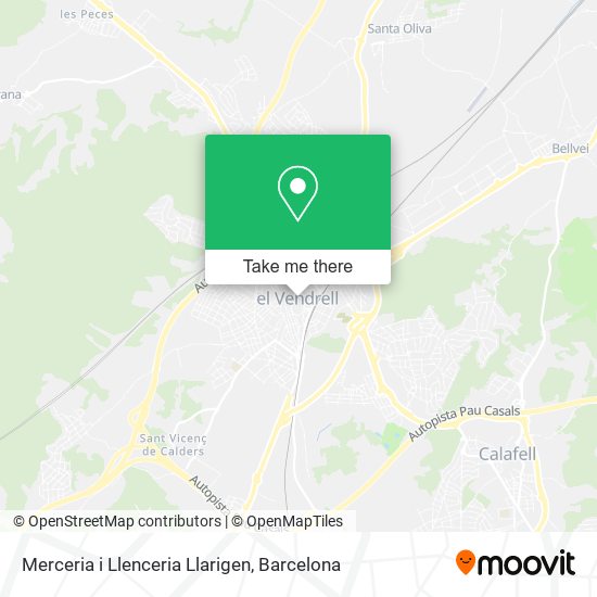 Merceria i Llenceria Llarigen map