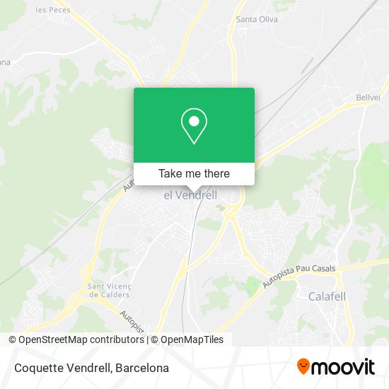 Coquette Vendrell map