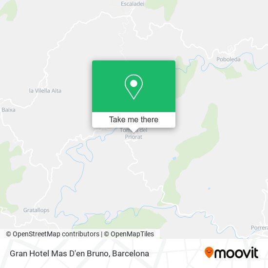 Gran Hotel Mas D'en Bruno map