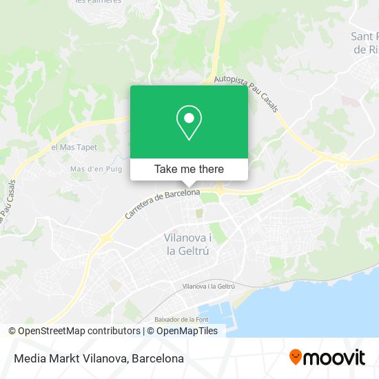 mapa Media Markt Vilanova