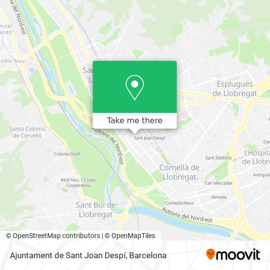 Ajuntament de Sant Joan Despí map
