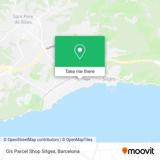 Gls Parcel Shop Sitges map