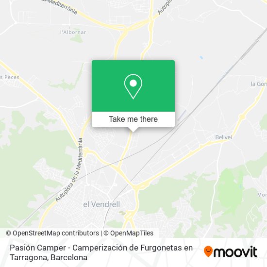 Pasión Camper - Camperización de Furgonetas en Tarragona map