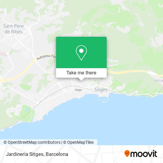 Jardineria Sitges map