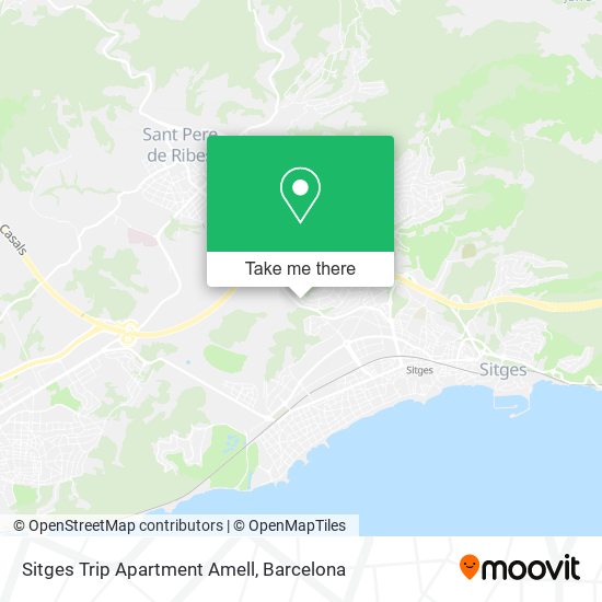 Sitges Trip Apartment Amell map