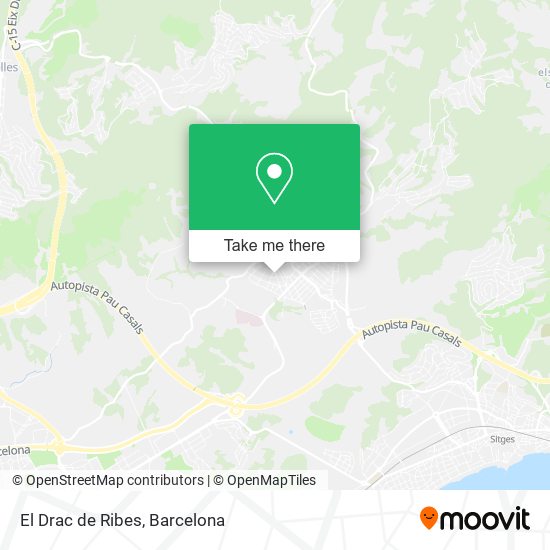 El Drac de Ribes map