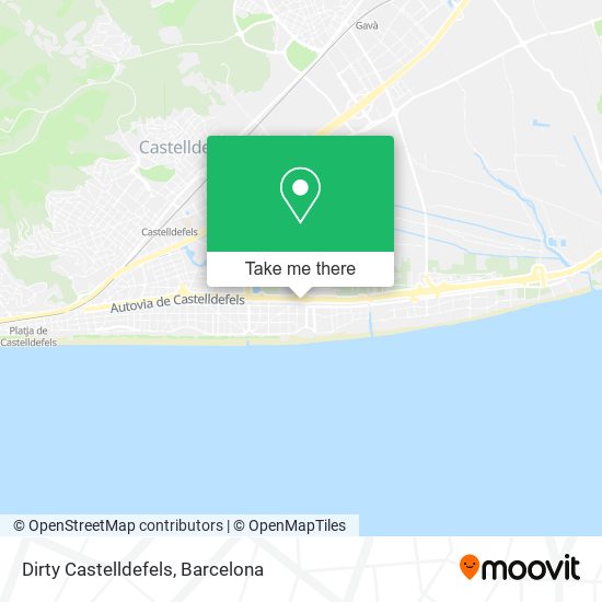 mapa Dirty Castelldefels