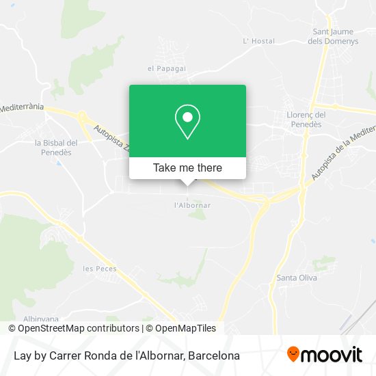 Lay by Carrer Ronda de l'Albornar map