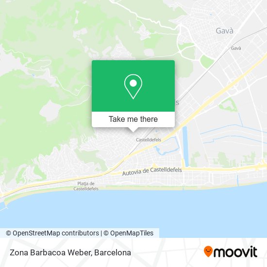 Zona Barbacoa Weber map