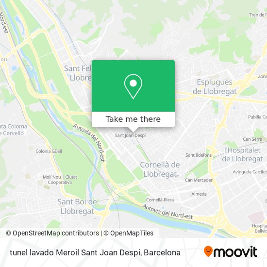 tunel lavado Meroil Sant Joan Despi map