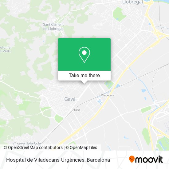 Hospital de Viladecans-Urgències map