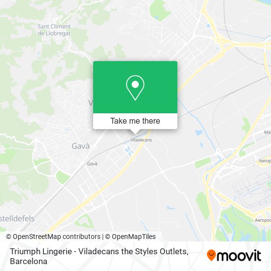Triumph Lingerie - Viladecans the Styles Outlets map