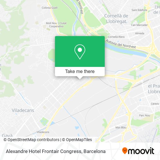 Alexandre Hotel Frontair Congress map