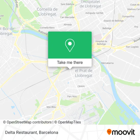 Delta Restaurant map