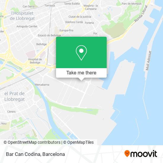 Bar Can Codina map