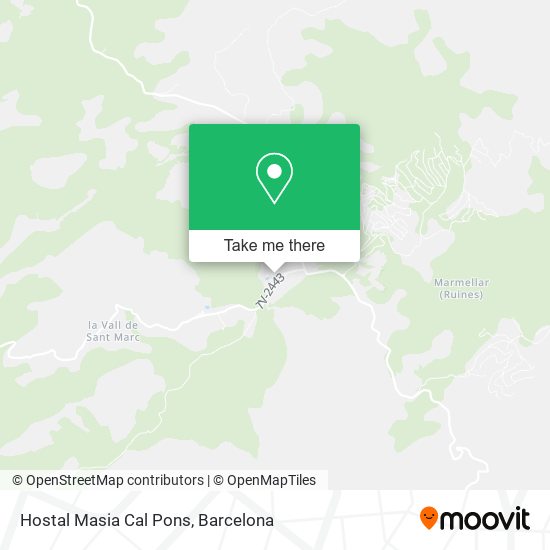 Hostal Masia Cal Pons map