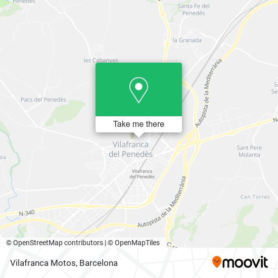 Vilafranca Motos map