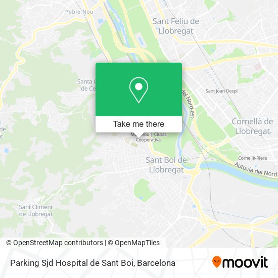 Parking Sjd Hospital de Sant Boi map