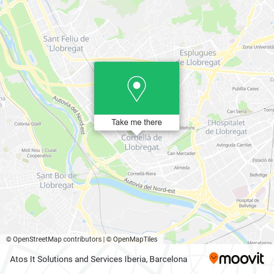 Atos It Solutions and Services Iberia map
