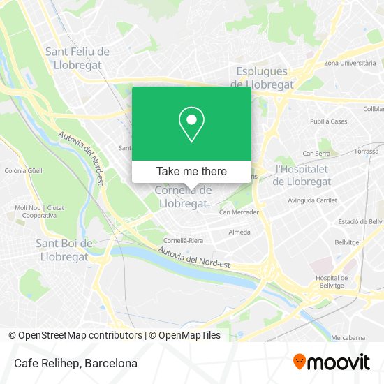 Cafe Relihep map