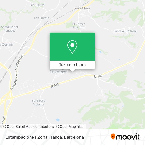 Estampaciones Zona Franca map