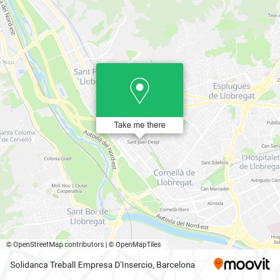 Solidanca Treball Empresa D'Insercio map