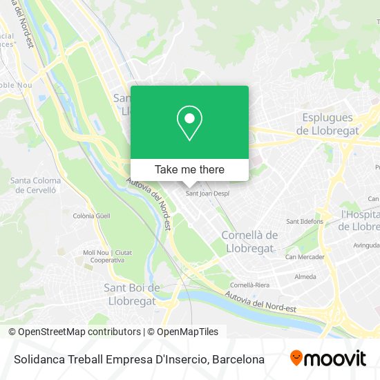 Solidanca Treball Empresa D'Insercio map