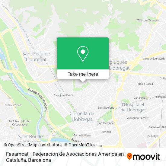 Fasamcat - Federacion de Asociaciones America en Cataluña map