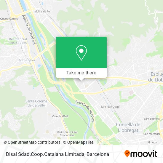 Disal Sdad.Coop.Catalana Limitada map
