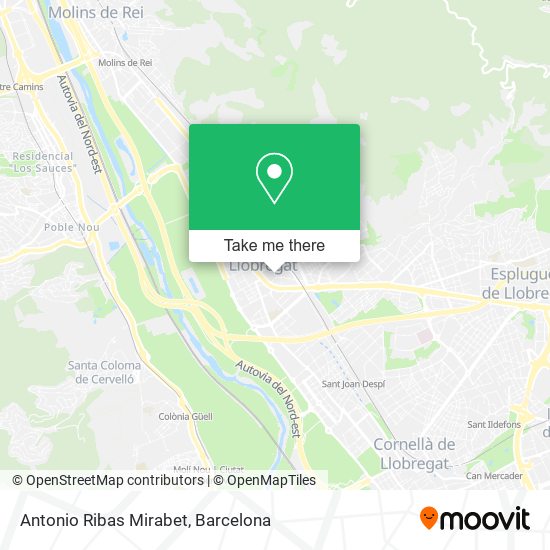 Antonio Ribas Mirabet map