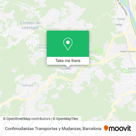 Confimudanzas Transportes y Mudanzas map