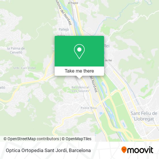Optica Ortopedia Sant Jordi map