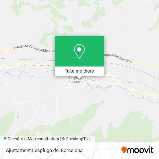 Ajuntament Lespluga de map
