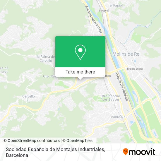 mapa Sociedad Española de Montajes Industriales