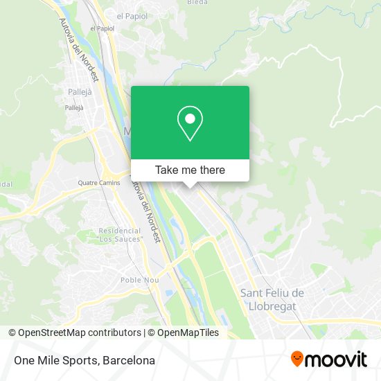 mapa One Mile Sports