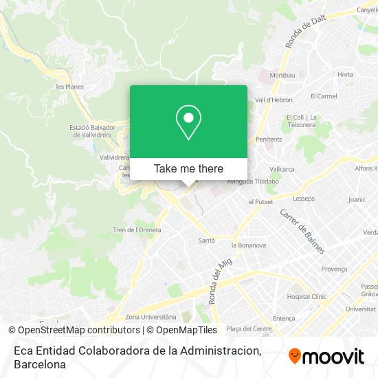 mapa Eca Entidad Colaboradora de la Administracion