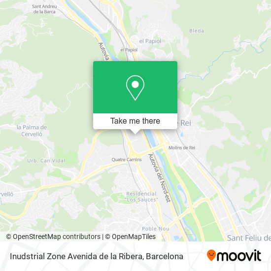 Inudstrial Zone Avenida de la Ribera map