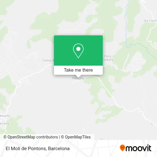 El Moli de Pontons map
