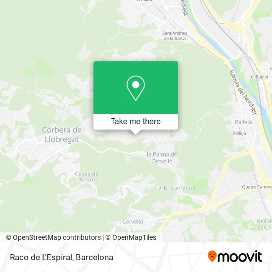 Raco de L'Espiral map